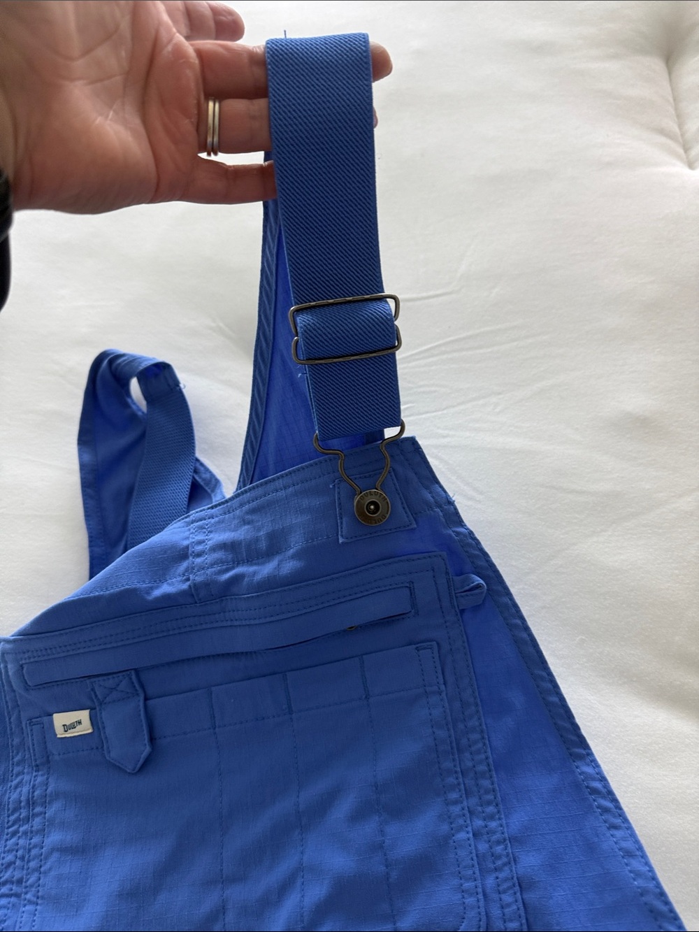 Duluth Trading Co Blue Women's Utility Bib Overalls - Picture 5 of 6